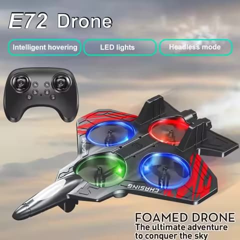 Avion cascadeur E72 – vol stationnaire 360°